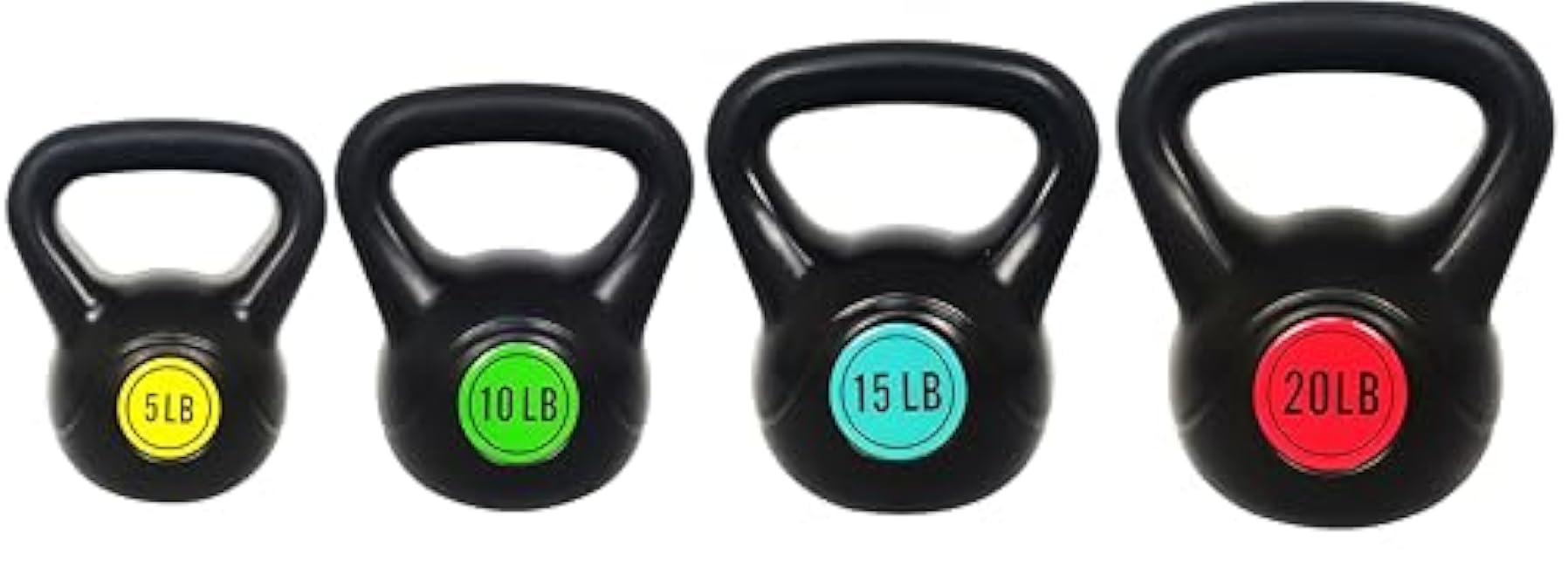 OLIXIS Kettlebell Set, Wide Grip Kettlebell Exercise Fitness Weight Set for Home Gym, Strength Training