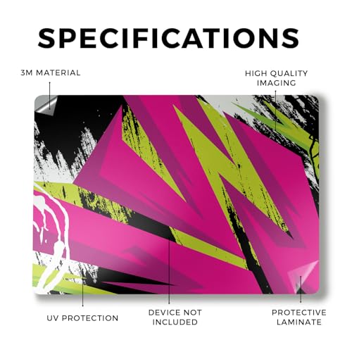 Image of Laptop Skin Compatible with Alienware M18 R2 (2024) - Grunge Magenta - Premium 3M Vinyl Protective Wrap Decal Cover - Easy to Apply | Crafted in The USA by MightySkins