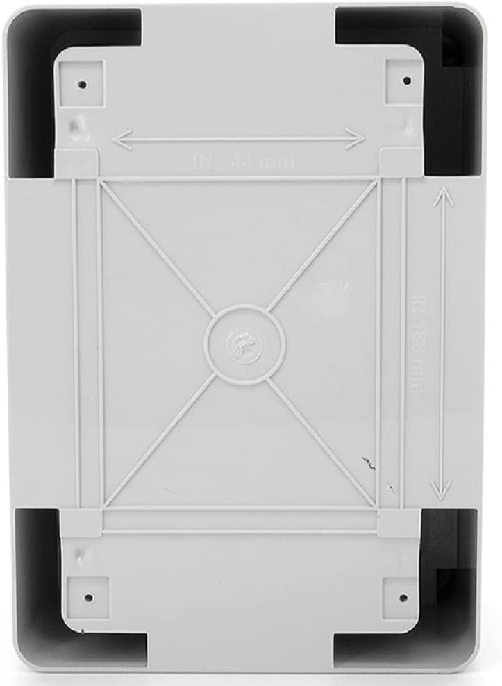 ELS Elektrotechnika Industrial Cabinet IP65 Galvanised Mounting Plate Locking Door with All-Round Seal Wall Housing Empty Housing ABS Plastic Empty Cabinet 220 x 310 x 140