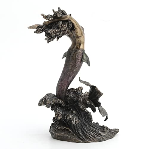 Yemaya Diosa del Mar Escultura Bronce y Resina 27cm miniatura 2