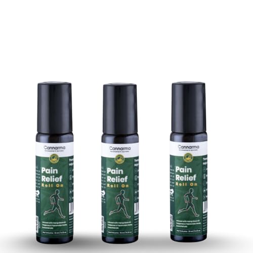 Image of Pain Relief Roll On 30ml, Pack of 3, Herbal Joint and Body Pain Reliever with Hemp Seed Oil
