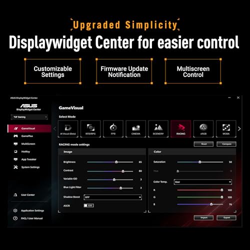 Image of ASUS TUF Gaming Series 5 27 inch 4K Monitor (VG27UQEL5A) - UHD (3840 x 2160), Dual Mode (4K 80Hz or FHD 310Hz), 0.3ms, Fast IPS, Extreme Low Motion Blur, Speaker, 120% sRGB, DisplayWidget, 3 yr Warranty