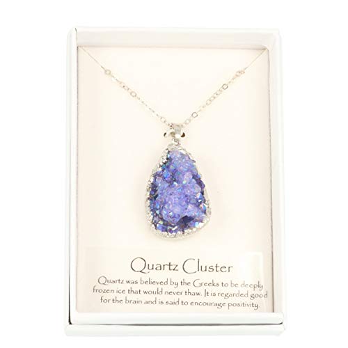 Quartz Aura pendentif en cristal de guérison étincelant pour sublimer votre énergie naturelle