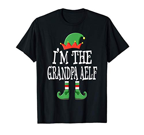 I'm The grandpa Elf Group Matching Family Christmas Gift T-Shirt