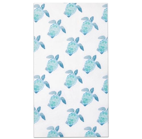 Gift Boutique Turtle Napkins 100 Pack Sea Turtle Guest Napkins Disposable Paper Napkins for Beach Party Coastal Luau Ocean Baby Shower Table Decor
