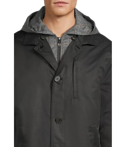 Johnston & Murphy Men's Upton Water-Resistant Raincoat with Removable Liner4