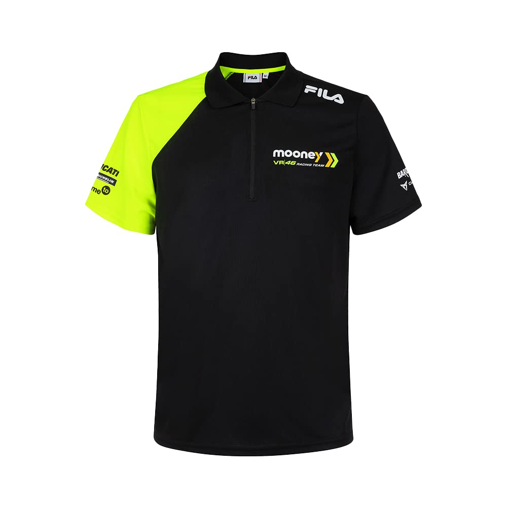 NEHGUUY Men's Replica Mooney Vr46 Racing Team Polo Shirt (Pack of 1)