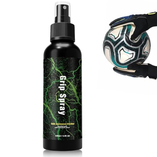 Teouuas 120 ml Grip Spray, Guantes de Portero Grip Spray, Aerosol Mejora Agarre Fútbol, Aumento de Fricción y Sujeción Segura, Pegamento para Guantes para Porteros Entrenamiento y Partido