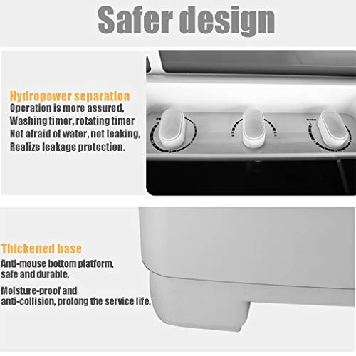 BLLXMX Household Twin Tub Washing Machine, Large Capacity, 430W Washing Power, 160W Dehydration Power - Image 7