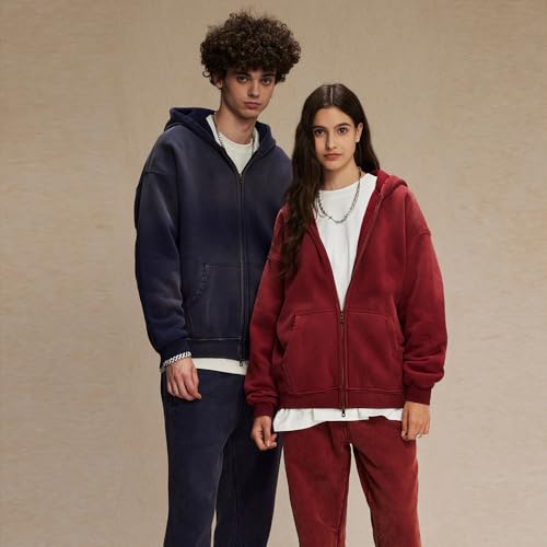 Men Oversized Hoodies Vintage Cotton Casual Hooded Sweatshirt with Pocket Teens Pullover Unisex2