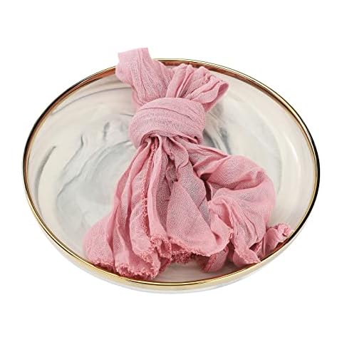 Xyfw 20 Pack Cheesecloth Napkins, Gauze Napkins 21x14 Inches dusty blue cheesecloth napkins for Dinner Wedding Party Home Decor, Dusty Pink Cover