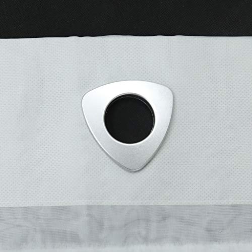 ESLIR Roman Blind No Drilling Kitchen Roman Curtains with Eyelets Transparent Eyelet Blind Voile White W x H 60 x 140 cm 1 Piece - Image 4