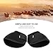 HOHXFYP Bell Boots for Horses, Oxford Cloth Horse Bell Boots with Quick Wrap Hook & Loop, Breathable Anti Spin Equine Horse Boots Bell Boots, Durability & Comfort (Black)