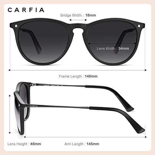 Carfia Vintage Sunglasses For Women Polarized Uv Protection Classic Retro Style #TOP5