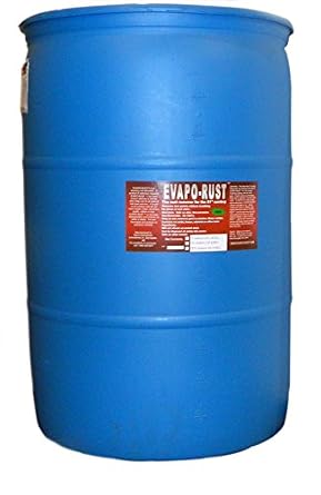 Evapo-Rust مزيل الصدأ الآمن الفائق الأصلي ، القائم على الماء ، غير سام ، قابل للتحلل الحيوي ، 55 جالون ، واضح ، ER014