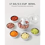 Sangcon Blenders and Food Processor Combo for Kitchen, 5 in 1 Blender for Shakes and Smoothies, Meat Chopped, Grinding & more, 40 oz Jar & 17oz Cup with To-Go Lid, Stainless Steel Silver - Image 5