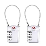❤【 Hohe Sicherheit】❤ Vorhängeschloss zahlenschlos,schloss zahlencode,Mit diesem 3-stelligen Kombinationsschloss können Sie Ihren Code einfach einstellen und zurücksetzen.Es ist zuverlässiger und sicherer