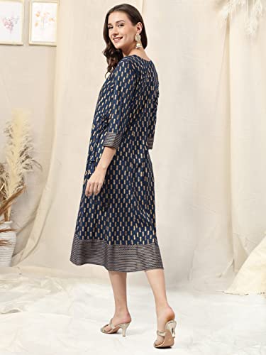 Image of MIRCHI FASHION Women's Cotton Relaxed Fit Anarkali Kurti