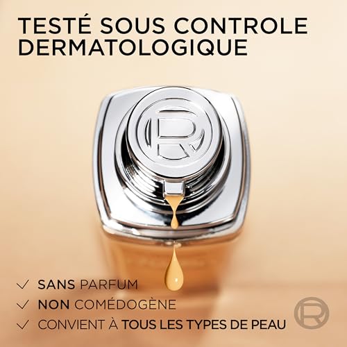 L'Oréal Paris True Match Fond de teint liquide, soin de la peau infusé à l'acide hyaluronique, SPF 16, disponible en 46 teintes, acajou 9,5W, 30 ml