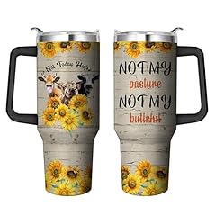 Sunflower Cow Tumbler
