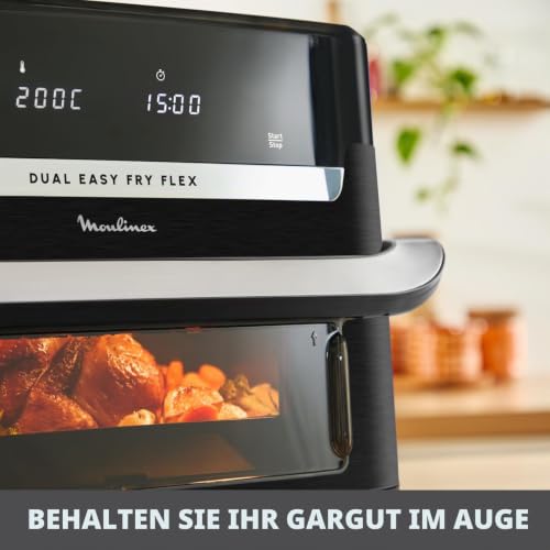 Moulinex Dual Easy Fry Flex Luftfritteuse 9 l mit FlexCook Separator – Ansicht 6