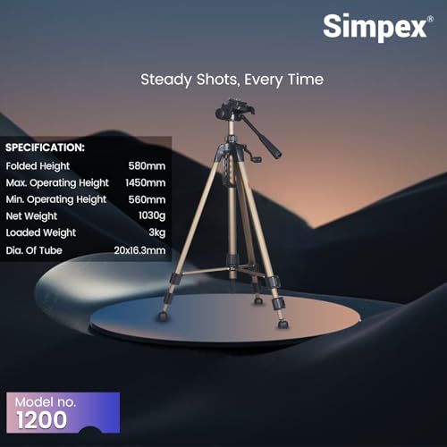 Image of Simpex Tripod 1200 for Amateur use, Payload Upto 7 kg