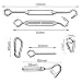 Ruesious Kit de Cuerda de Acero Inoxidable, Kit de Luces para Exteriores,...