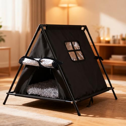 Abri d'extérieur pour chat isolant pour balcon et terrasse de jardin - 4