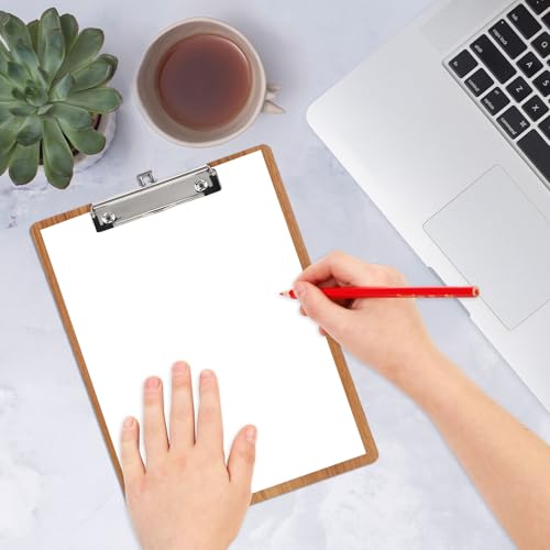 Klemmbrett A4 Natur Holz Clipboard, Nachhaltiges Klemmbrettmappe A4, Klemmbrett Für Büro Und Freizeit（Holzmaserung）