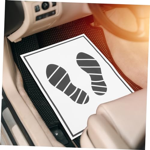 Mikikit 100 Piezas Unidades Alfombrillas Desechables para Coche Papel Protección Suelo Vehículo Portátil Práctica y Económica