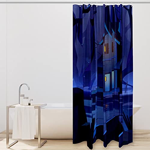Rideau de douche aquarelle pour une ambiance spa nature - 3
