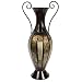 Hosley's 26" High Tall 2 Tone Metal Vase with Handles. Ideal Gift for Wedding, Special Occasion, Party, Spa, Meditation, Votive Candle Garden, Dried Floral Setting O3