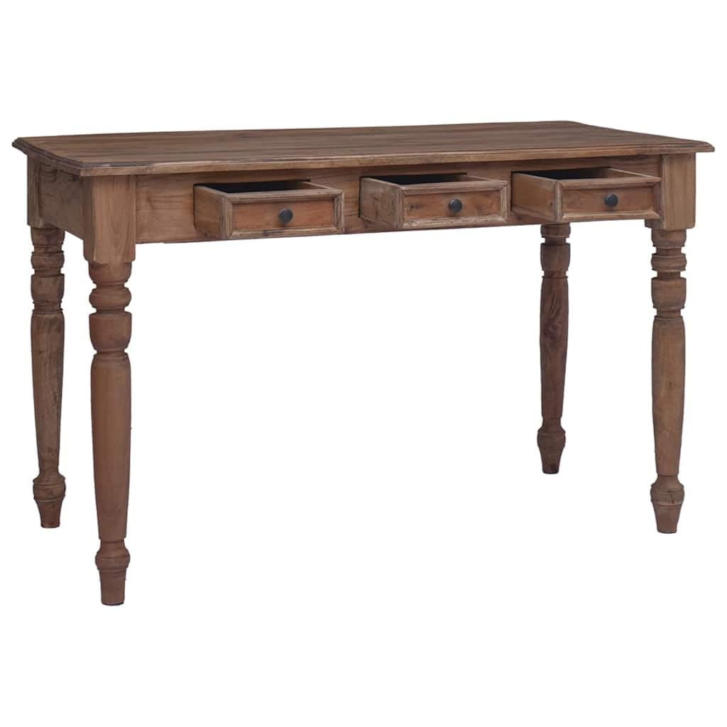 Scrivania con cassetto 117 x 57 x 75 cm in mogano massiccio