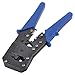 Aexit Blue Plastic Pliers Coated Handle Networking 8P8C 6P6C Crimping Tool Side-Cutting Pliers Press Pliers