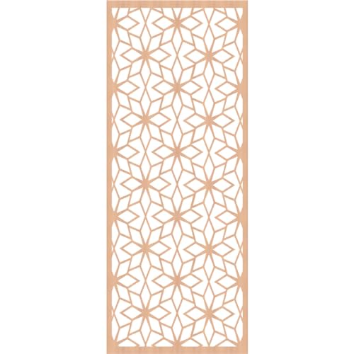 Image of 33 3 /8 inchW x 84 3 /8 inchH x 1 /4 inchT Lake Decorative Fretwork Wood Wall Panels, Alder