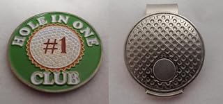 Hole in One Club Ball Marker with Silver Hat Clip