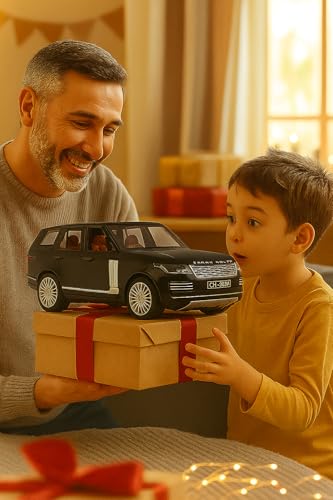 Image of DREAMY DEN Range Rover SUV 1:32 Scale Die-Cast Metal Toy Car with Pull Back Action, Light & Sound, Openable Doors, Alloy Body Toy for Kids & Collectors (Multicolour)