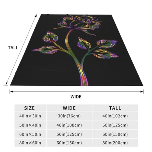 Couverture polaire chaude isolation thermique fleur noire et dorée - 5
