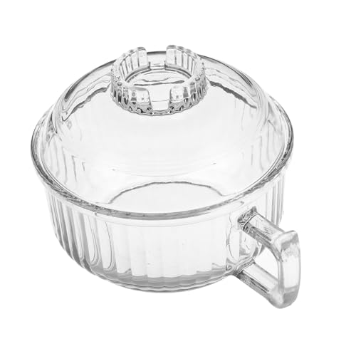 HOLIDYOYO Multifunction Soup Bowl Lid Kitchen Stew Bowl Set Glass Noodle Soup Bowls Random Style