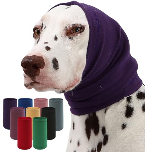 Image of Dog Calming Hoodie Quiet Head Cover Sleeves Anxiety Relief /Noise Protection - Grooming - Thunder - Fireworks