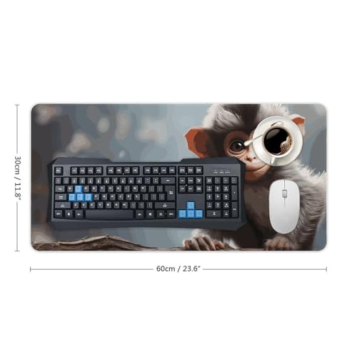 Cute Monkey Desk Pad Large Desk Protector Blotter Mat miniatura 2