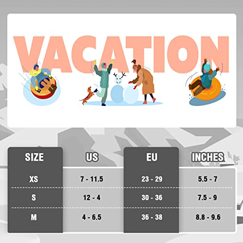 Cimkiz Kids Ski Socks(2 Pairs/3 Pairs), Boys Girls Winter Ski Socks For Toddler Outdoor Skiing Snowboarding (2-Pack(Gray+Gray), Medium(10-13)) #TOP6