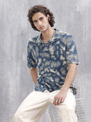 WROGN Men's Cotton Polo T-Shirt Tie Dye Comfort Fit - Image 3