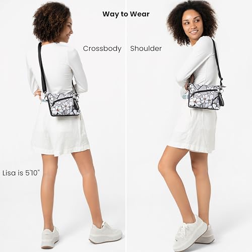Image of Sherpani Zoom, Small Crossbody Purse, Nylon Crossbody Bag, Lightweight Cross Body Bag, Sleek Dual Pouch, Purses for Women