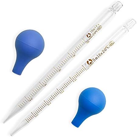 5 ml szklana pipeta z kroplomierzem do pipet laboratoryjnych płynnych z czystą szczotką i przezroczystą skalą