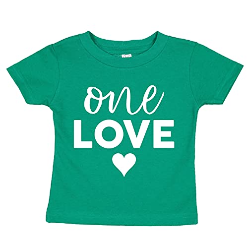 One Love First Birthday Rasta Theme Infant Baby Tee Shirt Assorted Colors (6M 12M 18M 24M)