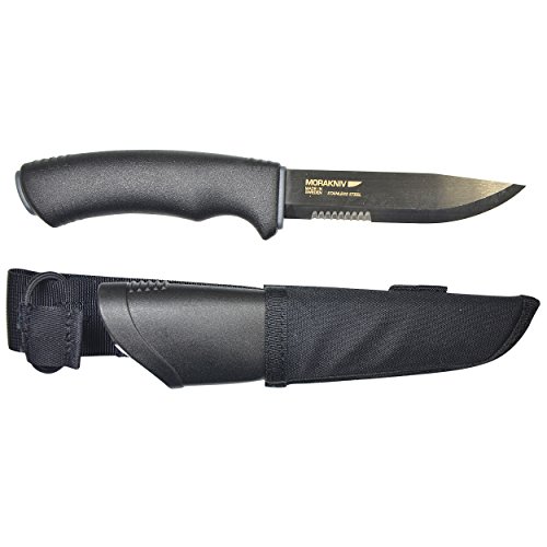 Frosts of Sweden Mora Tactical SRT Serrated voor volwassenen, uniseks, zwart