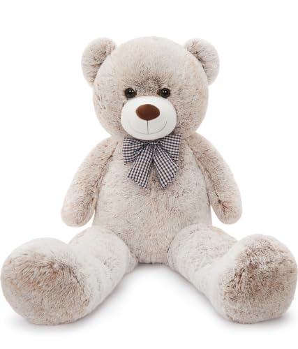 Image of MaoGoLan 47 Inch Big Teddy Bear Soft Two Tone Plush Toy for Kids Girlfriend | Premium dual-tone tie-dye fur design offers a unique aesthetic appeal that stands out from standard plush toys.