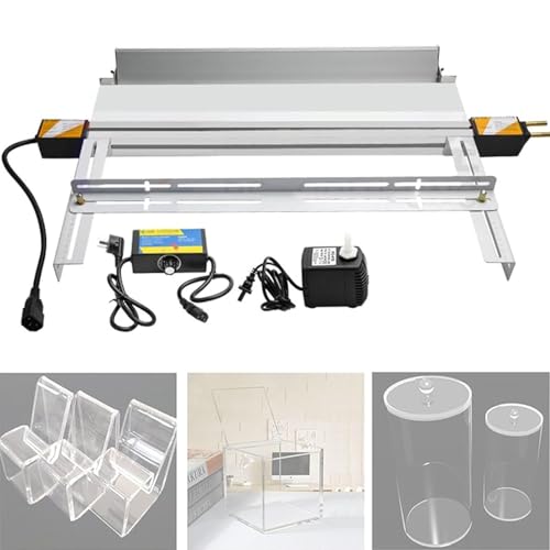 IYUESQ Máquina dobladora de plástico PVC con Ajuste de ángulo y Soporte, dobladora de acrílico con calefacción y regulación de Temperatura, 300 mm