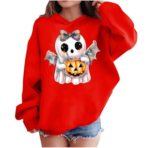 Girls Trendy Hoodies Cute Graphic Hooded Sweatshirts Oversized Long Sleeve Pullover Tops Fleece Winter Clothes